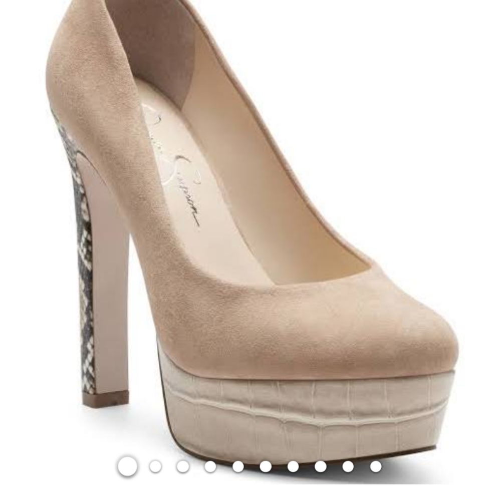Jessica Simpson Nellah suede platform pumps NWT